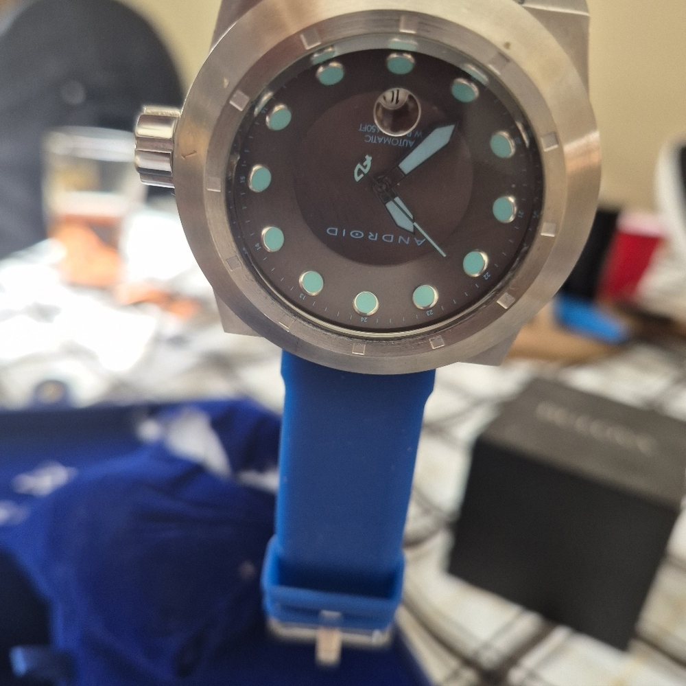 Android Armor 50 Automatic Watch - Gray Silicone … - image 1